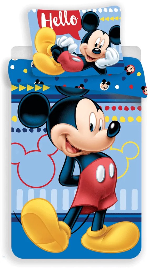 Jerry Fabrics  Mickey "004 Hello", 140x200/70x90 cm