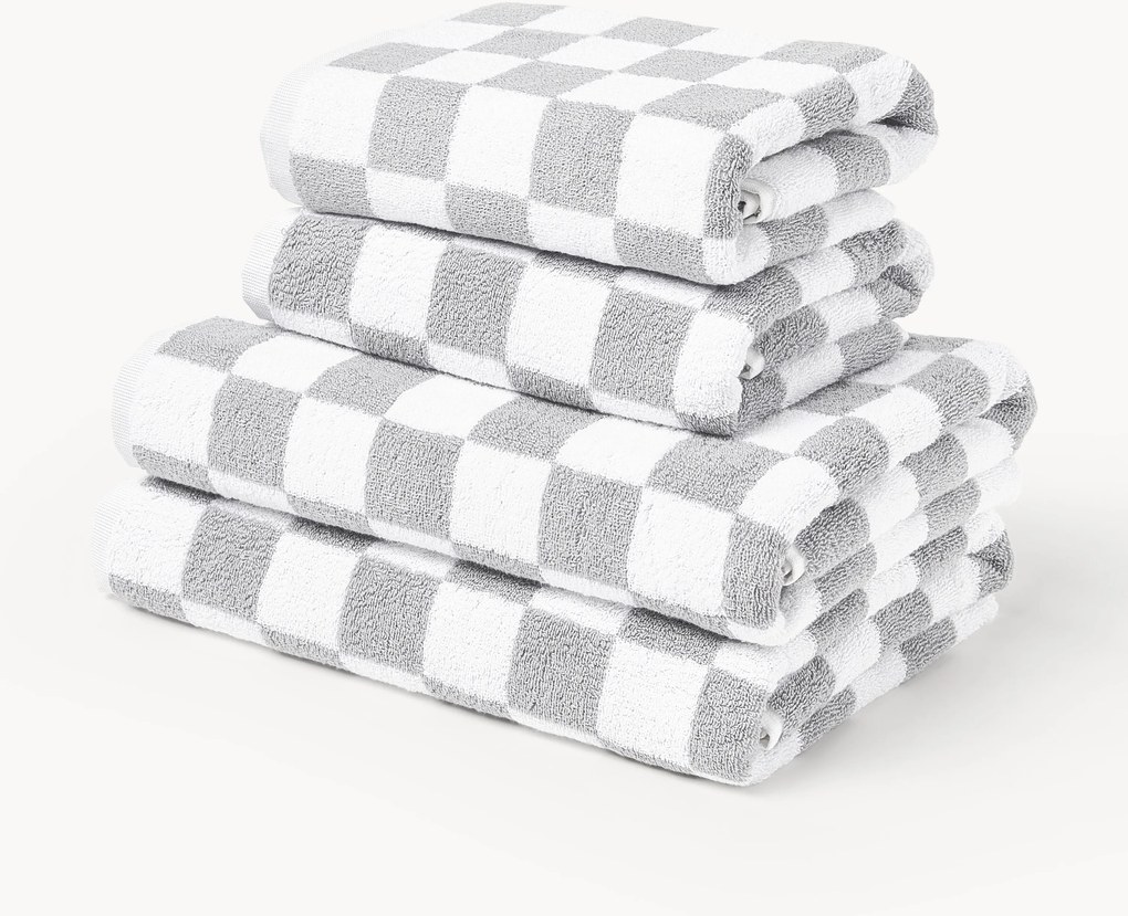Westwing Crosby Studios, Súprava bavlnených uterákov Damier, rôzne veľkosti