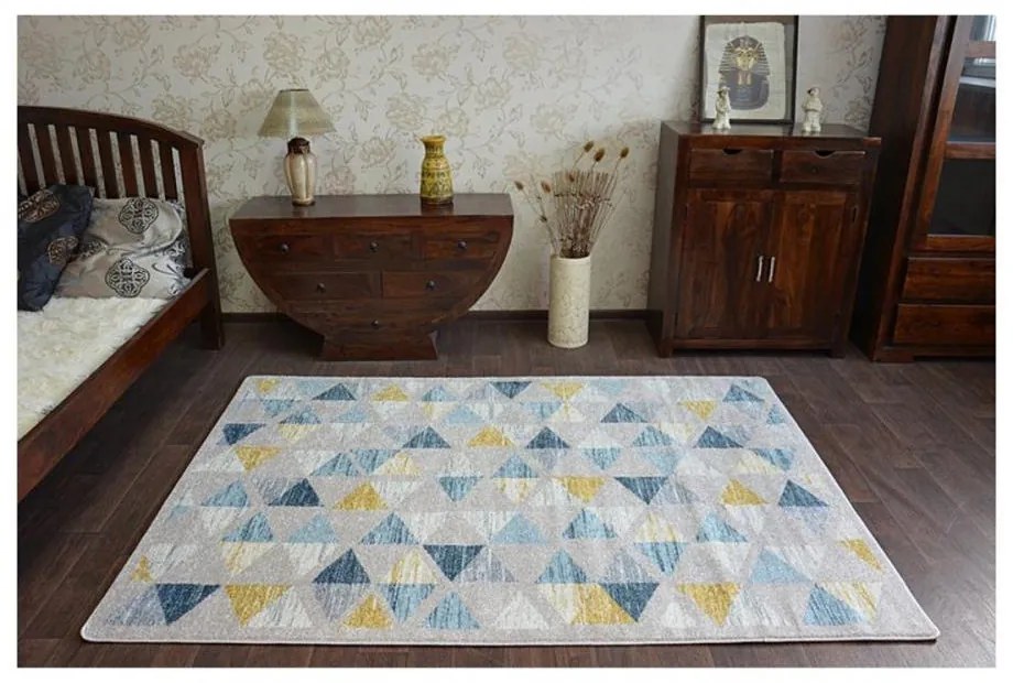 Kusový koberec Canvas sivý 140x190cm