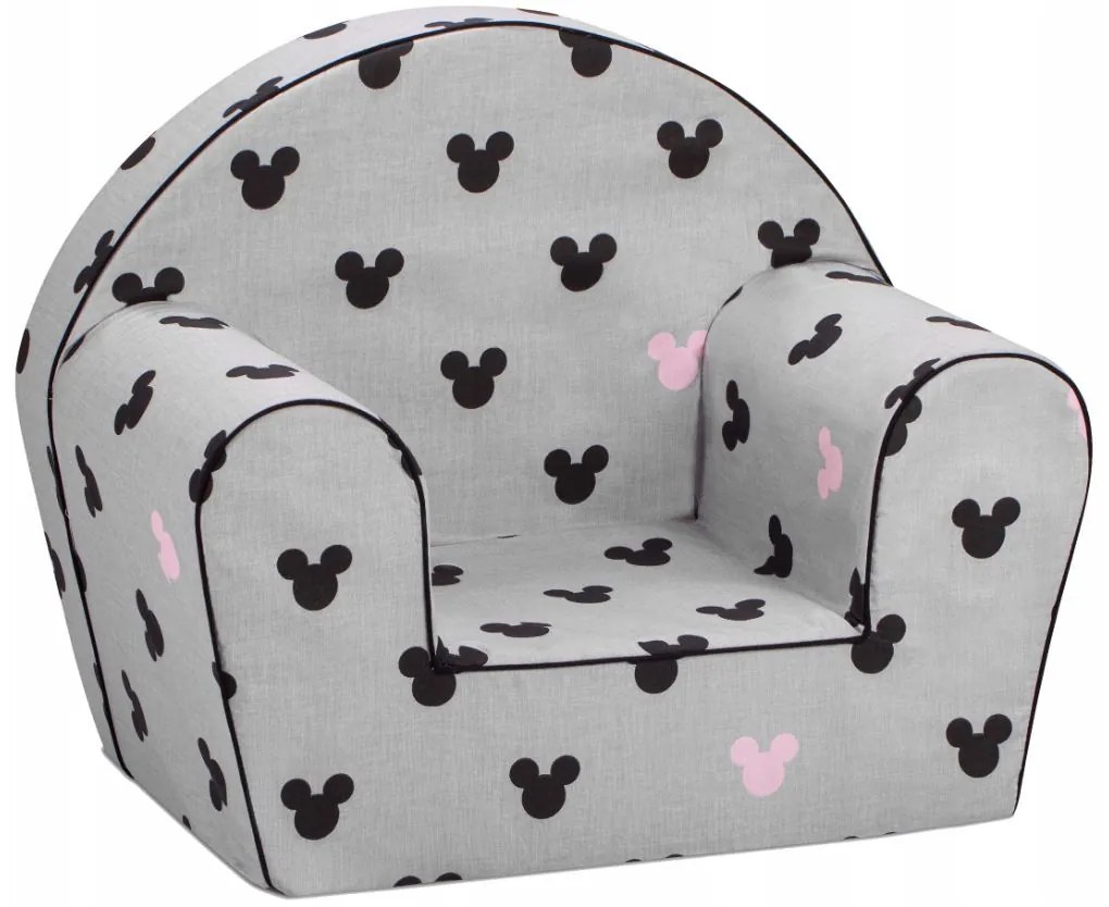 Detské kresielko MINI - Myška Minnie - šedé