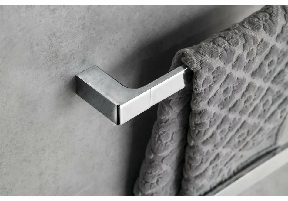 GEDY PI218013 Pirenei držiak uterákov 80 x 6,6 cm, strieborná