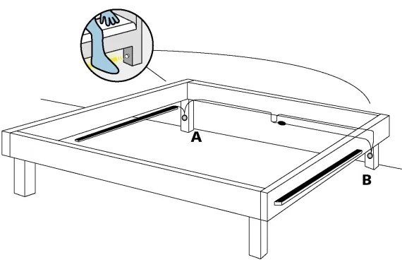 Eglo 97029 - SADA 2x LED pásik so senzorom pohybu PIDIO 2xLED/36x0,1W/230V 2,4m