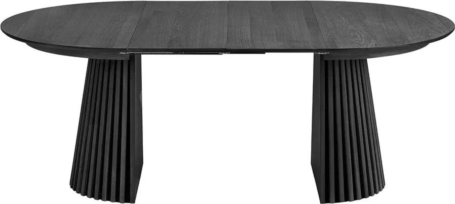 Okrúhly rozkladací jedálenský stôl s prídavnou doskou s doskou v dubovom dekore ø 120 cm Osaka – House Nordic