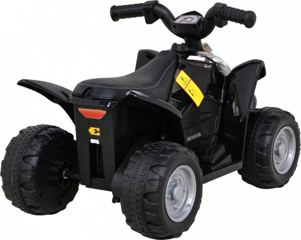 Ramiz Štvorkolka Honda 250X TRX s batériou Čierna + klaksón + LED + Eko koža