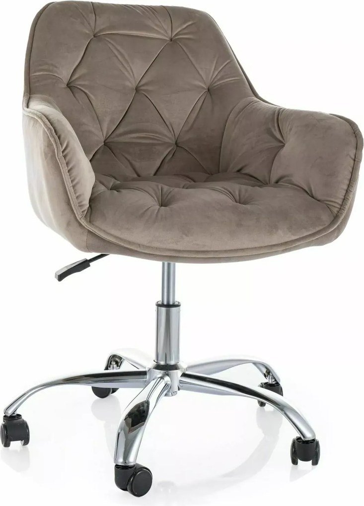 Kancelárske kreslo Q-190 VELVET, béžové