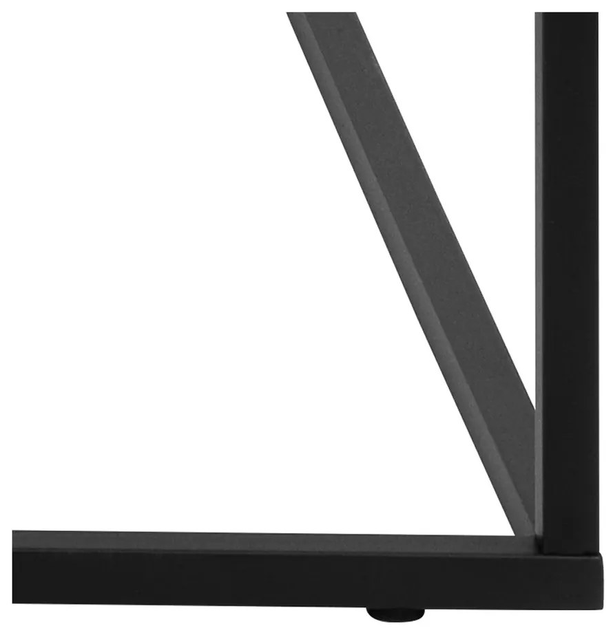 Konferenční stolek Barossa 110 cm černý mramor/černý