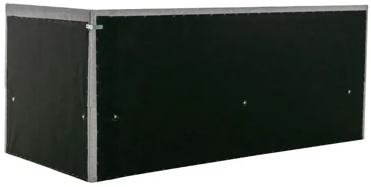 Posteľ Leo s čelami, 200x90, pravá, sivá (a55, 90cm, deska/ella, noha e)