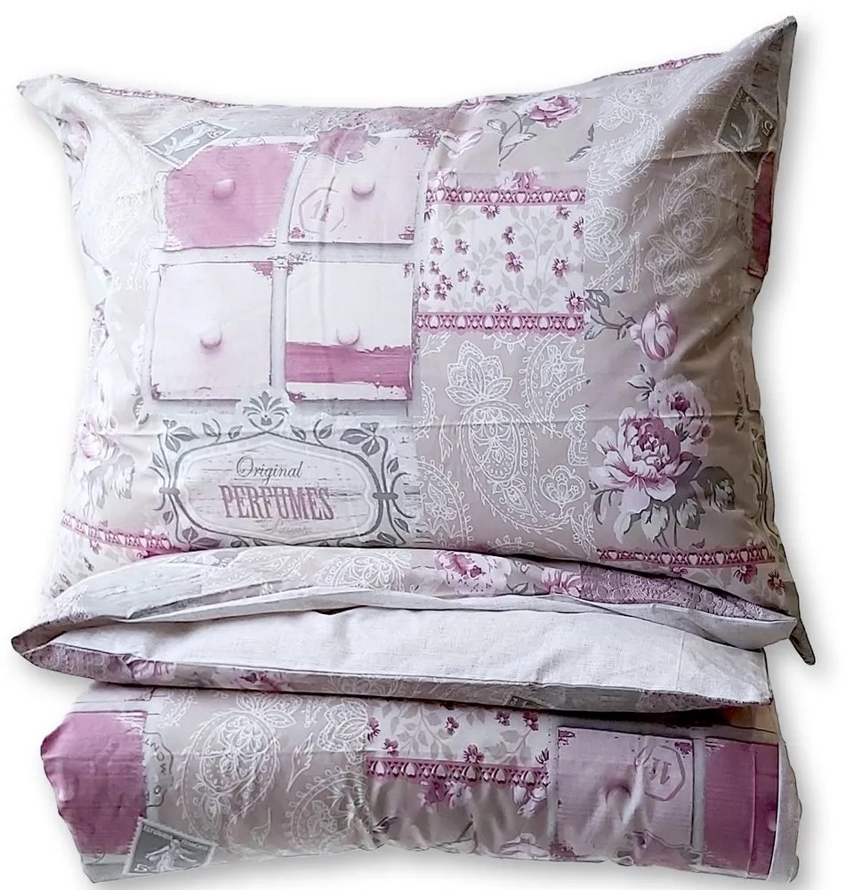 Gipetex Natural Dream Talianská obliečka 100% bavlna Chic Rosa - 140x200 / 70x90 cm