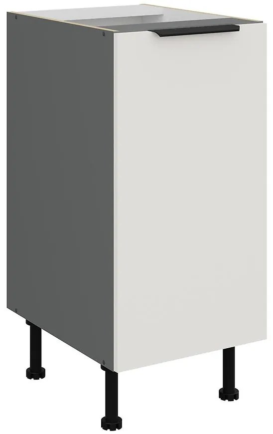 Kuchynská skrinka Aria-Wh/Ant Anti Fingerprint 40d 1f Bb