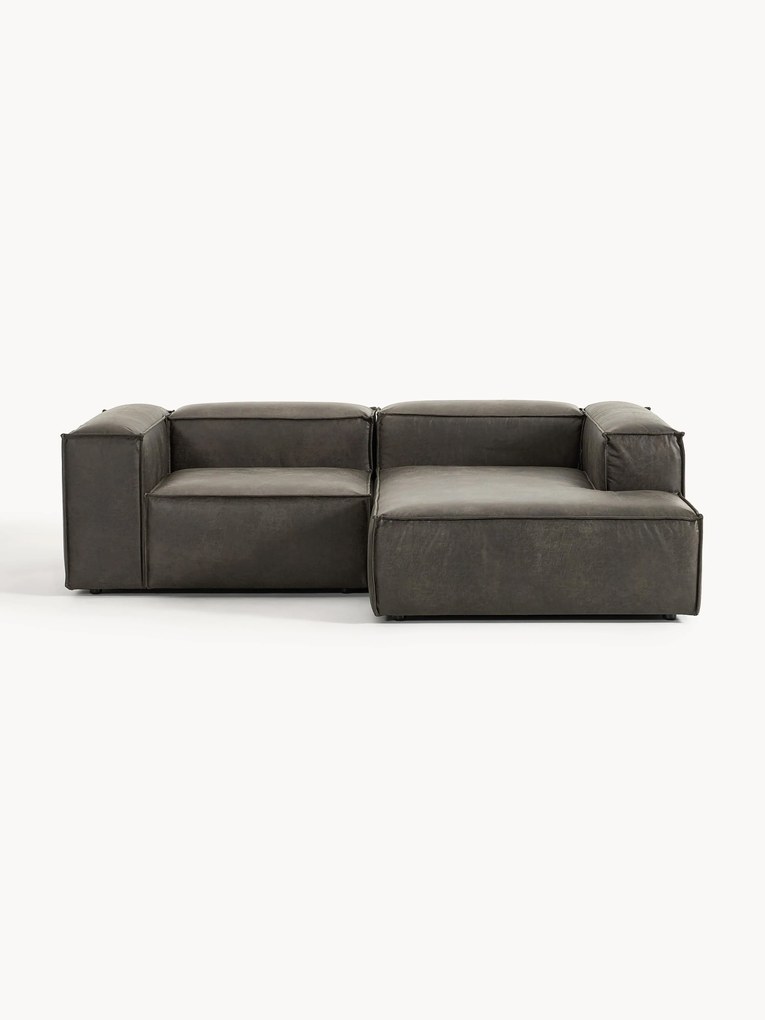 Modulárna rohová pohovka z recyklovanej kože Lennon (2-miestna)