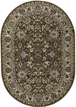 Koberce Breno Kusový koberec PRACTICA ovál 59/DMD, hnedá, viacfarebná,160 x 230 cm