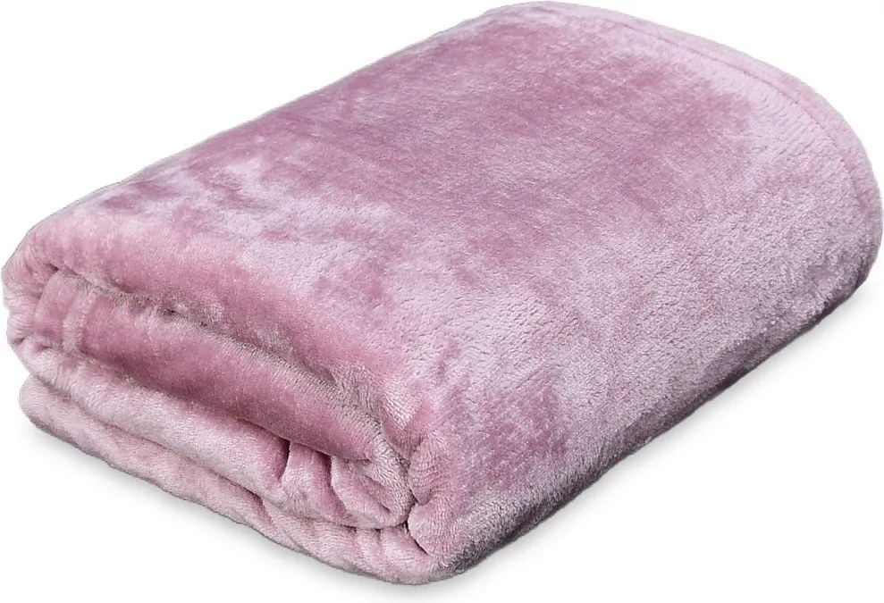 Flanelová deka Viktória 140x200 cm, ružová