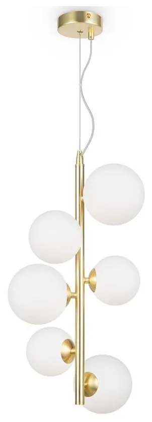 Maytoni MOD545PL-06BS - Luster na lanku DALLAS 6xG9/28W/230V zlatá