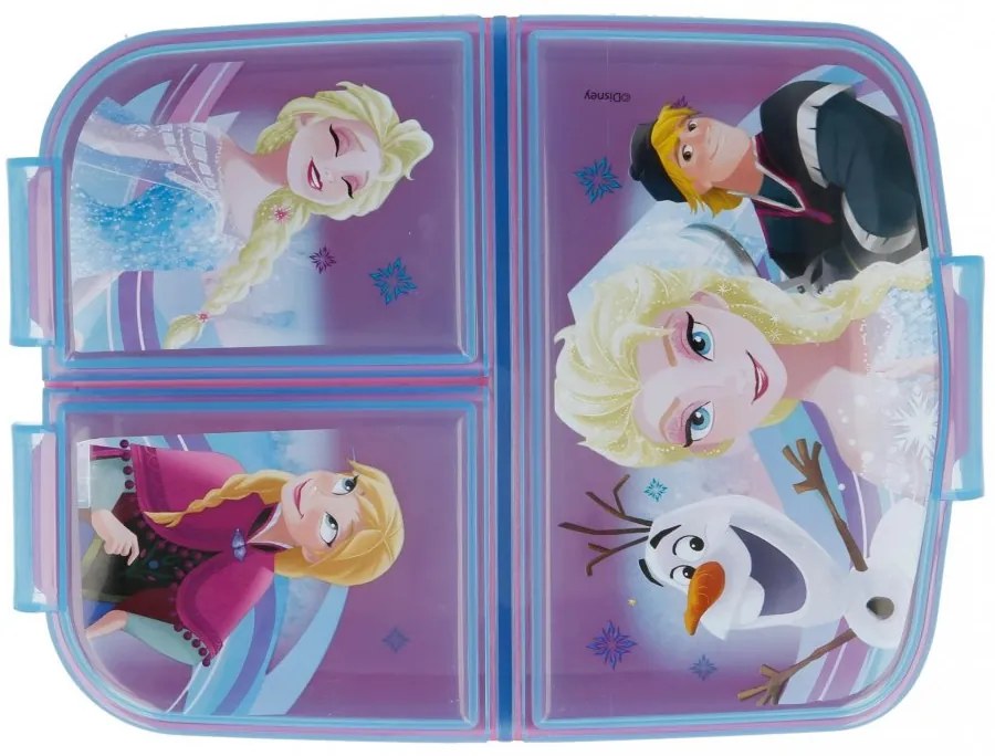 Multibox na desiatu Ľadové kráľovstvo - Frozen s 3 priehradkami