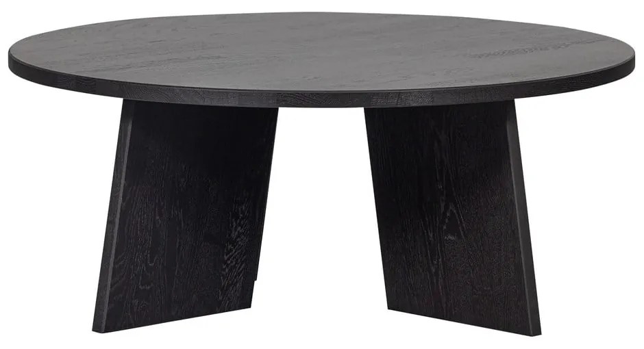 Čierny okrúhly konferenčný stolík ø 90 cm Fries – WOOOD