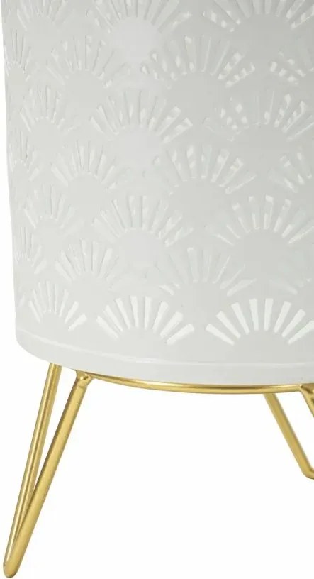 Sada 2 ks stojanů na květiny Carly bílo-zlatá