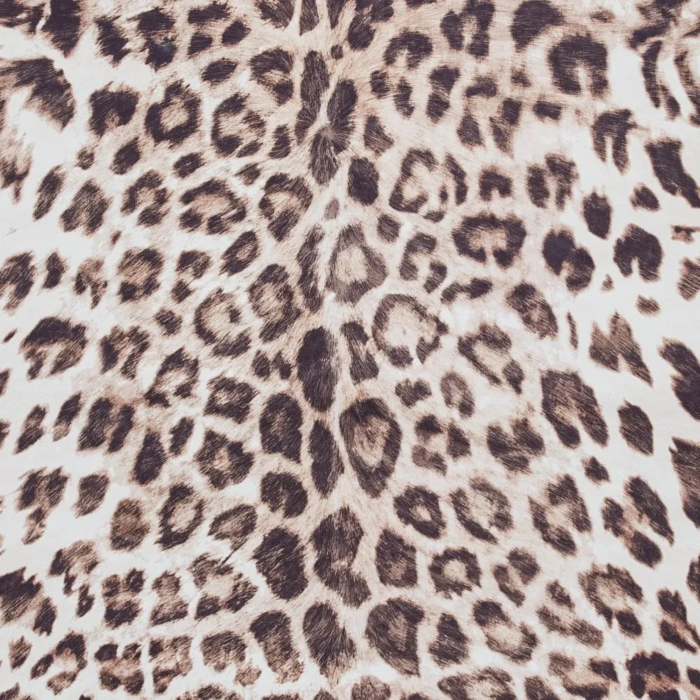 Hnedo-béžový koberec 155x130 cm Faux Leopard - Think Rugs