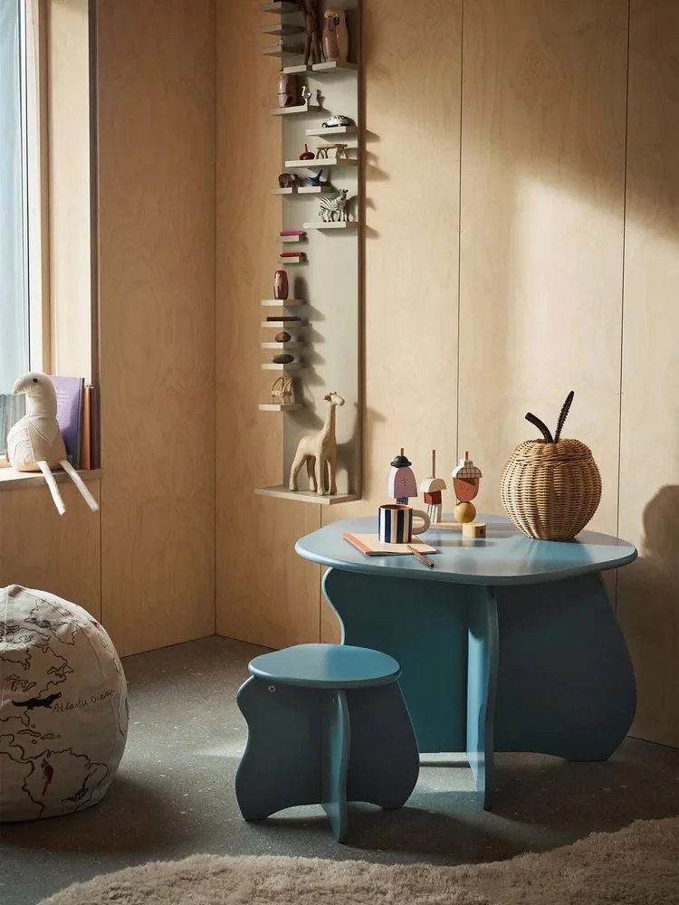 Ferm Living Prútený košík s vekom Apple