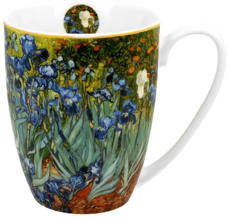 Porcelánový hrnek Van Gogh IRISES 350 ml modrý