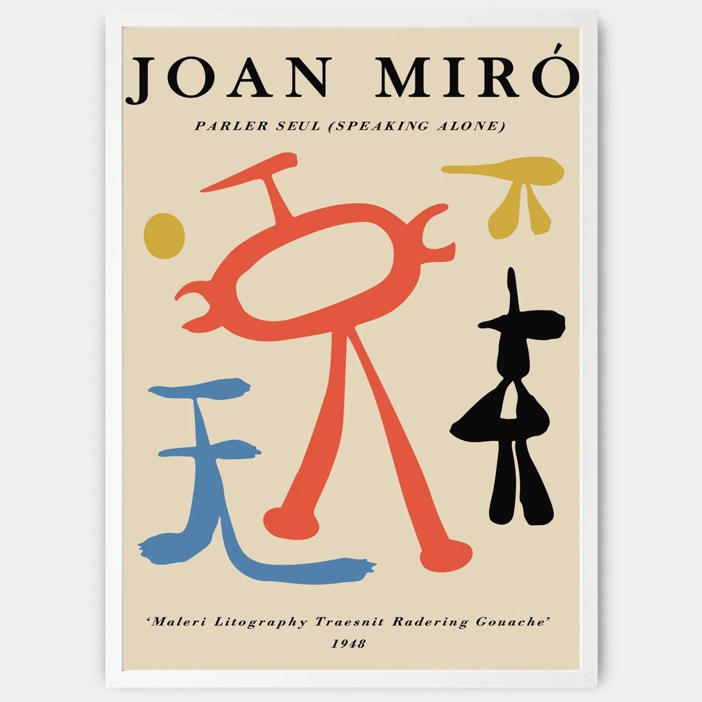 Plagát Speaking Alone | Joan Miró