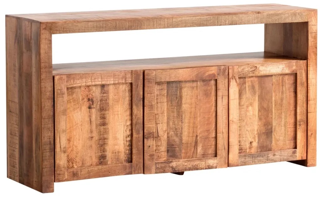 furniture-nabytek.cz - Masivní komoda County z mangového dřeva, lakovaná, hnědá – 160×45×85 cm