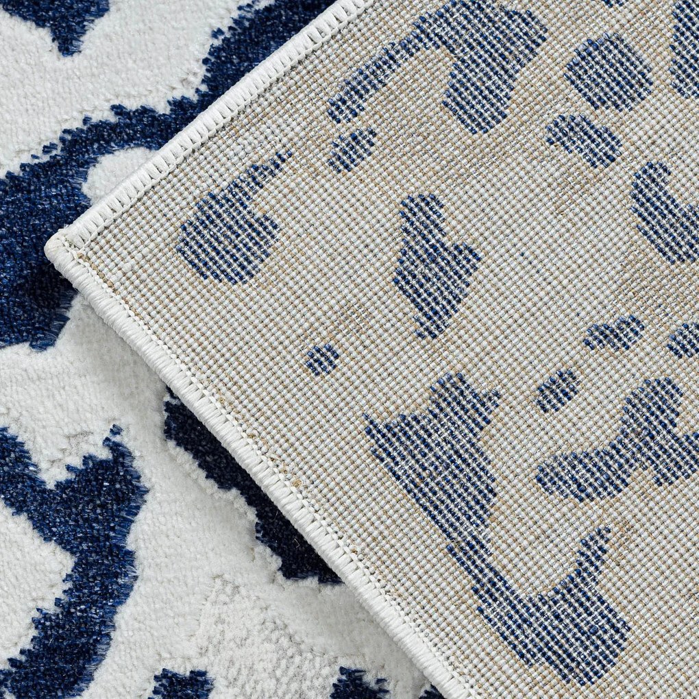 Dywany Łuszczów, Kusový koberec Allure 1961 white/blue, 180x270, modrá, kancelária