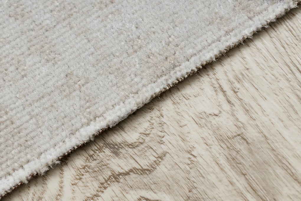 Moderný koberec MUNDO E7181 listy outdoor béžový / modrý