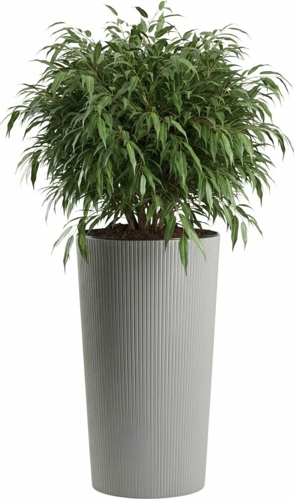 PLASTOVÝ KVETINÁČ URBANIKA ECO 57X29,5 CM SIVÁ