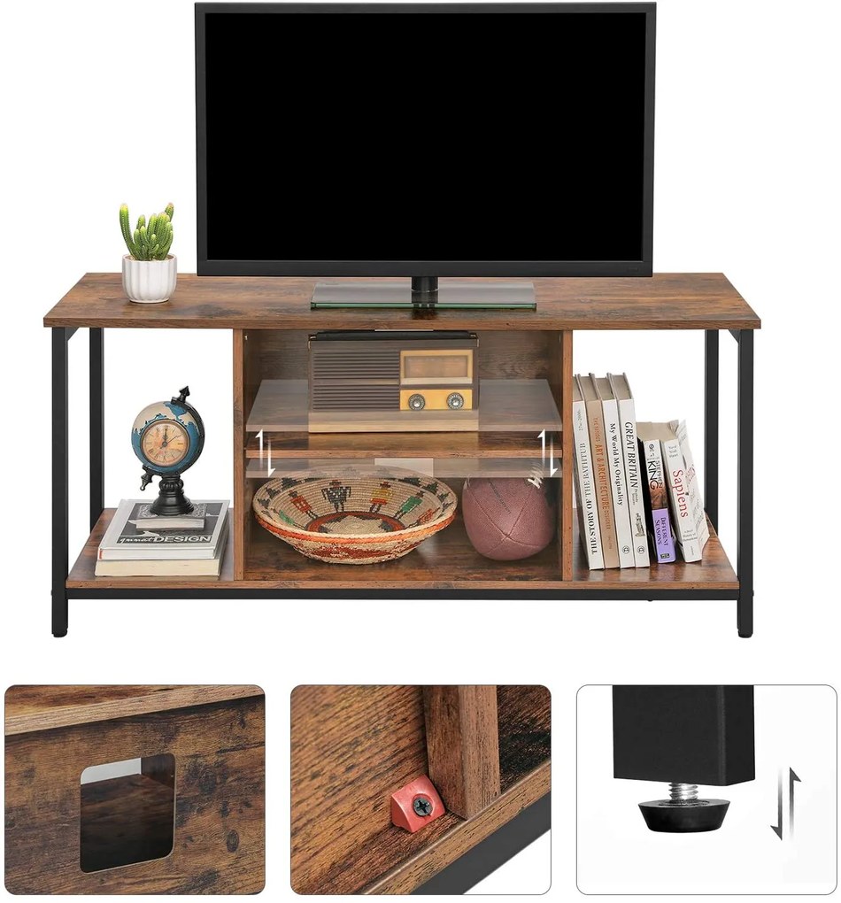 TV stolík VASAGLE Zimme hnedý