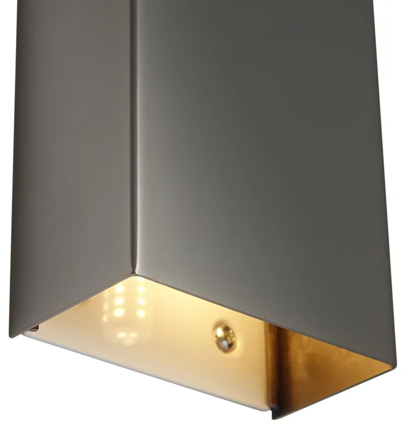 Moderné nástenné svietidlo Gunmetal 2-Lights - Otan S