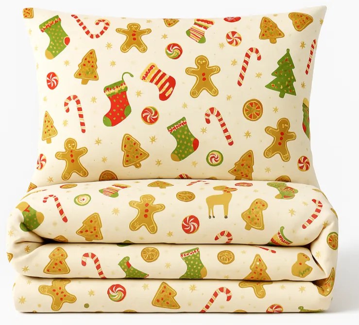 Vianočné bavlnené obliečky Noel EMI