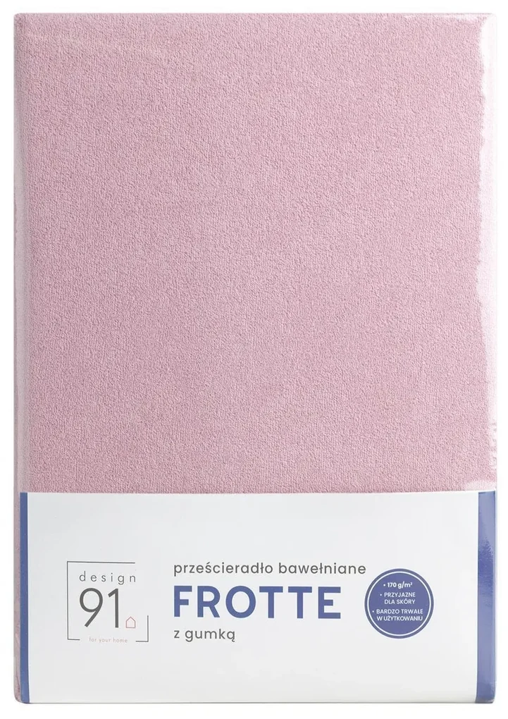 FROTÉ PRESTIERADLO 200X220 CM, VÝŠKA 20 CM PÚDROVO RUŽOVÉ
