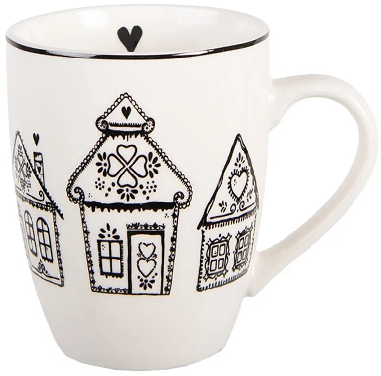 Hrnček s perníkovými chalúpkami Gingerbread Bliss - 12*8*10 cm / 300 ml