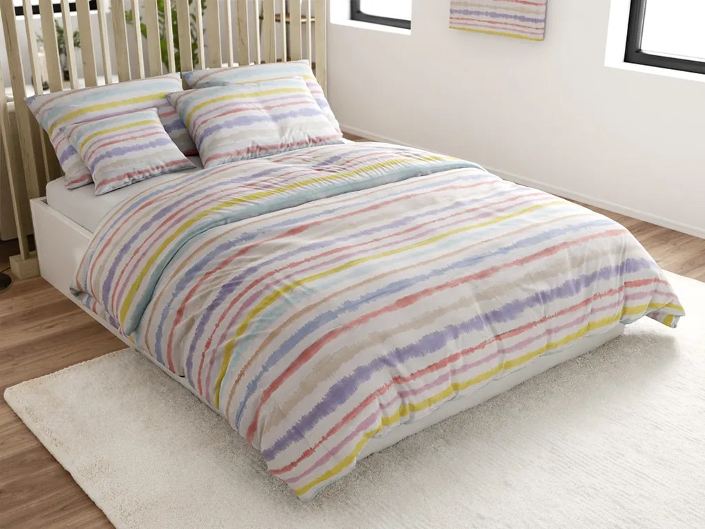 Obliečky z Renforcé bavlny LINKY farebné Rozmer obliečky: 70 x 90 cm | 140 x 220 cm