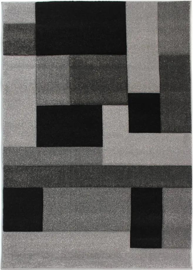 Čierno-sivý koberec Flair Rugs Cosmos Black Grey, 120 × 170 cm
