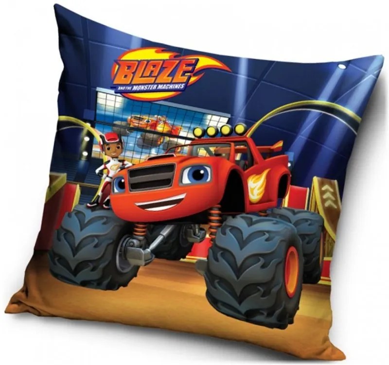 Vankúš Plamienok a štvorkolky - Monster Truck Blaze - 40 x 40 cm