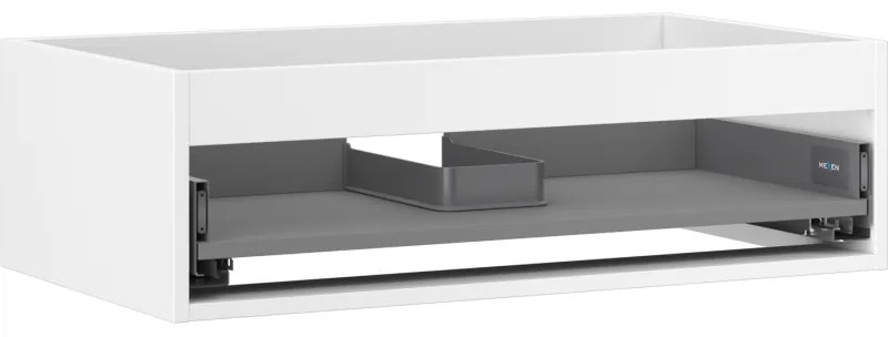 Mexen Box-A, závesná skrinka 80 cm, 1 zásuvka, biela matná, 91AX0-0800-235-1-01