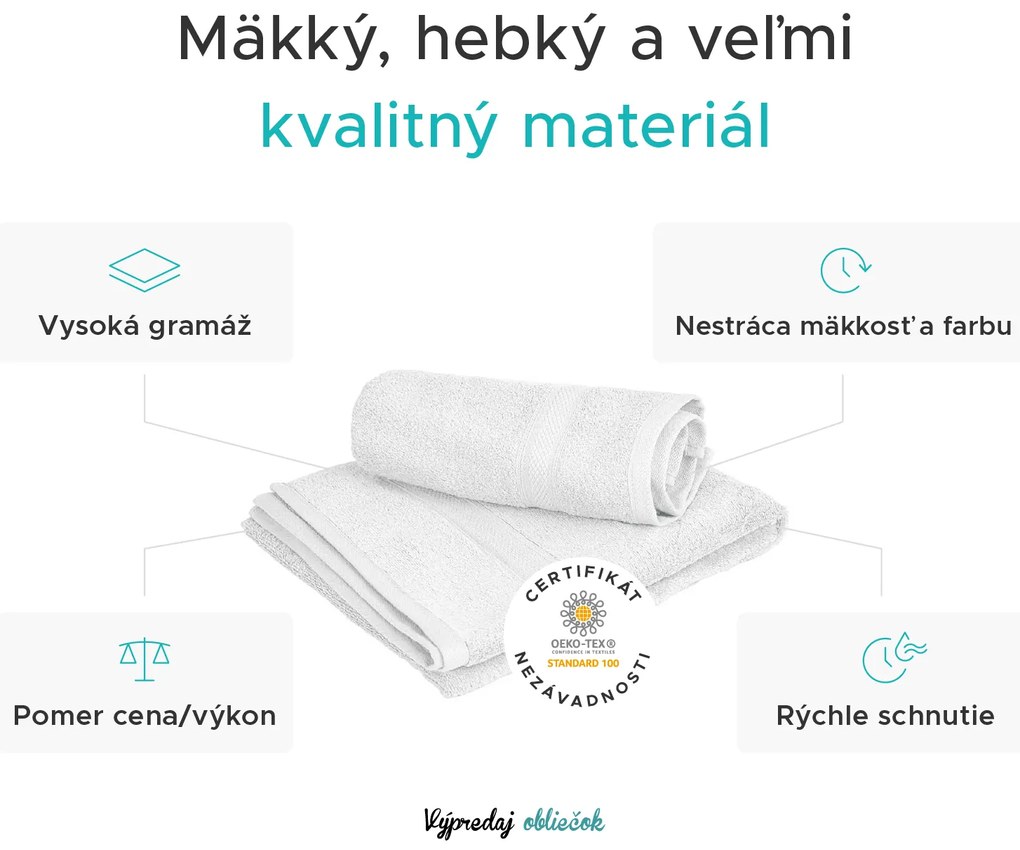 1x osuška CLARYSSE ELEGANCE 70x140 cm + 1x uterák CLARYSSE 60x110 cm 100% bavlna, modrá