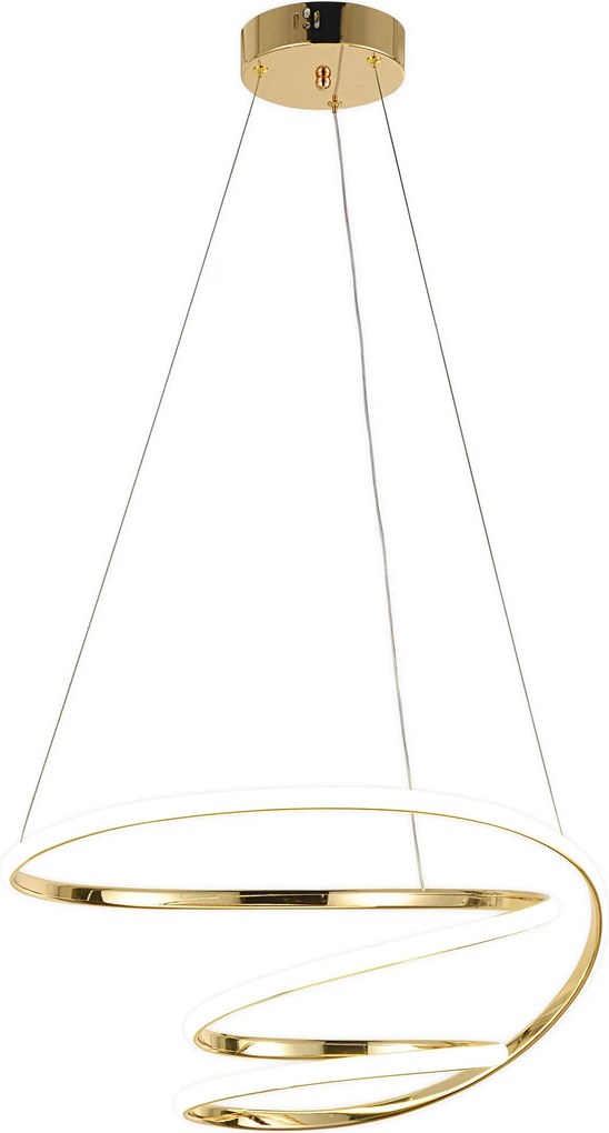 Toolight Toolight, LED stropné svietidlo 51cm, 72W, 4000K, G080-1CP, zlatá matná, OSW-09739