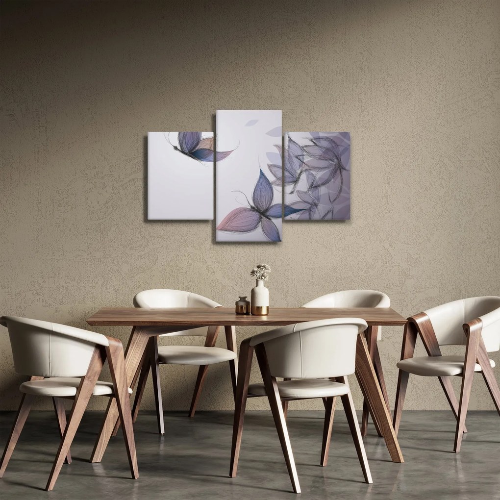Obraz - Kreslené motýle (90x60 cm)