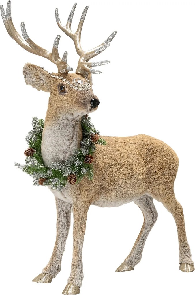 Figúrka Winter Deer 60x35x77 cm