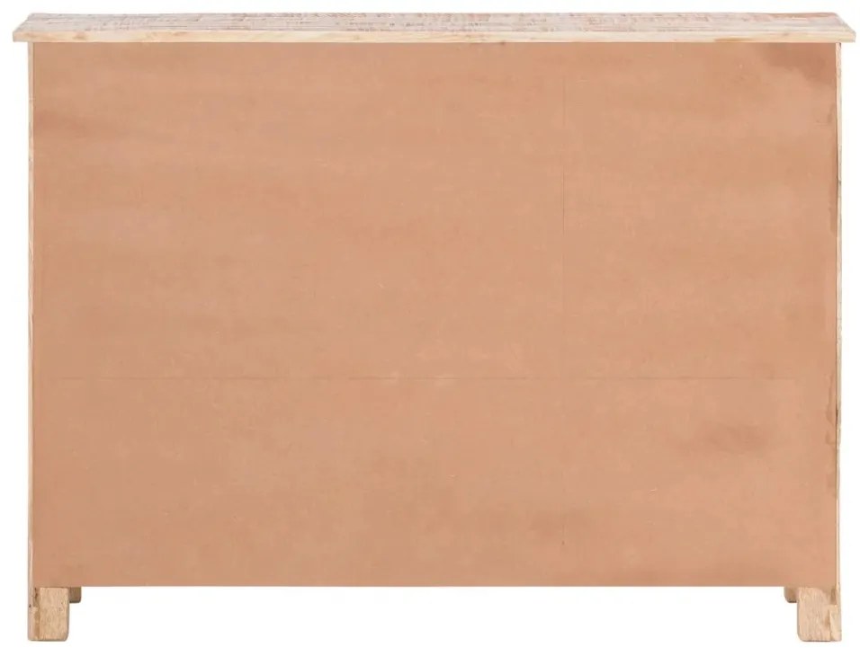furniture-nabytek.cz - Masivní příborník Caribou z mangového dřeva, lakovaný, přírodní barva – 122×42×90 cm