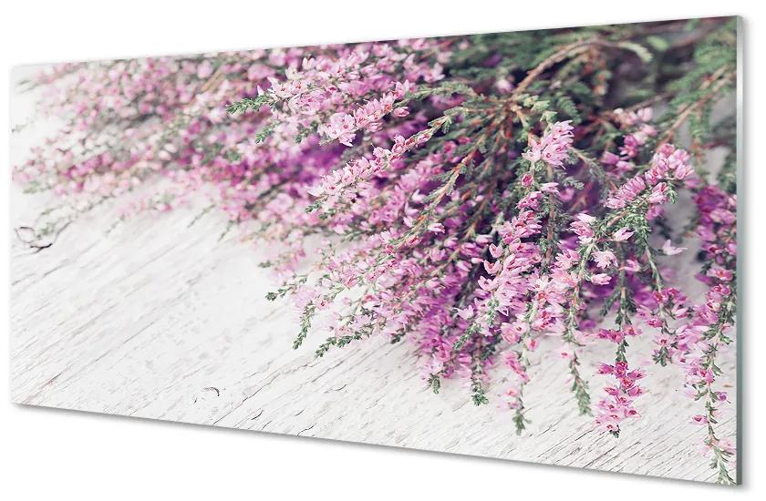 Obraz plexi Kvety dosky 100x50 cm