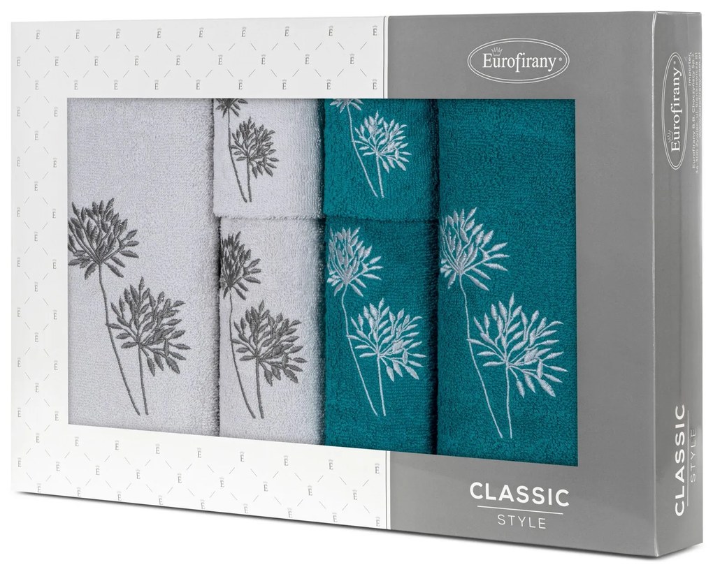 SADA UTERÁKOV ACELIA 2 KS 30X50 CM, 2 KS 50X90 CM, 2 KS 70X140 CM VIACFAREBNÁ