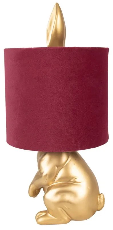 Red & Gold Rabbit nočná lampa Ø20*42