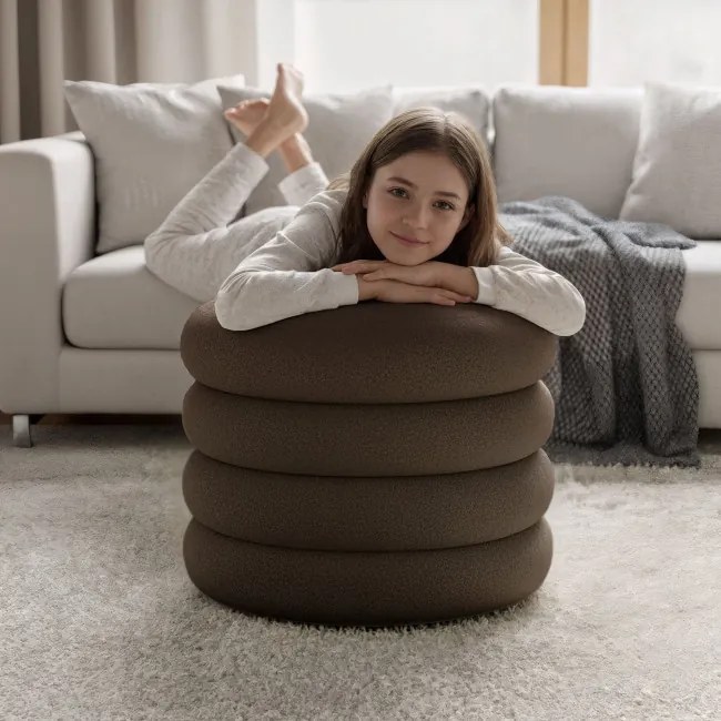 Taburetka MOLLIS hnedá