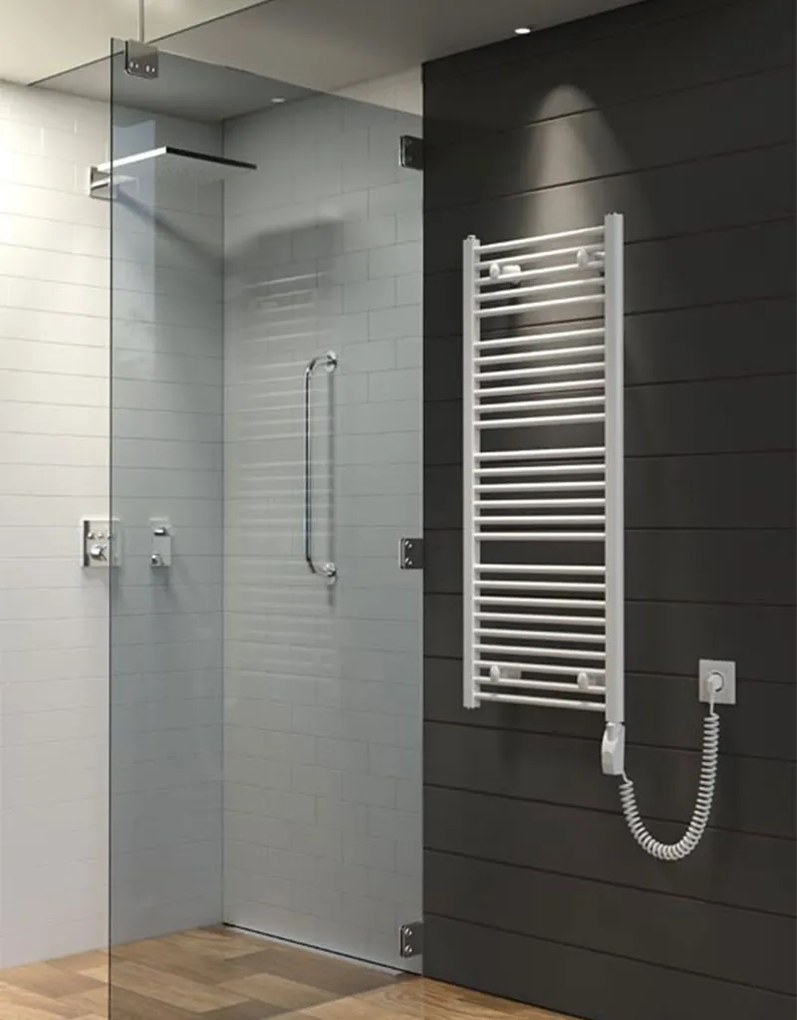 BPS-koupelny Elektrický kúpeľňový radiátor Thermos E 4DR-01, pripojenie typ 01, 50x130 cm, biela RAL 9016