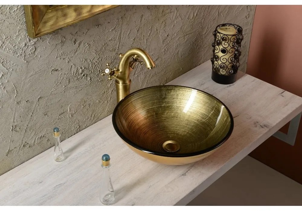 Stojančeková umývadlová batéria v bronzovej farbe Antea – Sapho