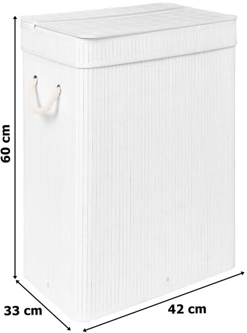 Kôš na bielizeň SOREN biely