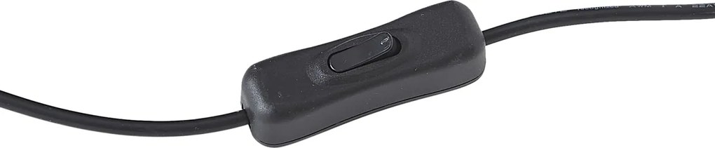 Moderné nástenné svietidlo čierne vrátane LED - Letterbox